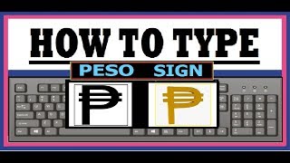 How To Type Peso Sign Currency [upl. by Fiorenza]