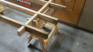 Plywood Sawhorse Crosscut Table  Part 2 [upl. by Kaltman]