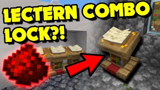 How to Make a Lectern COMBINATION LOCK in Minecraft Minecraft Redstone Tutorial [upl. by Yelak]