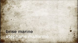 La minute de poésie  Brise marine Stéphane Mallarmé [upl. by Anaizit]