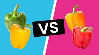 Green Yellow Orange amp Red Bell Peppers  Whats the Difference [upl. by Tigram732]