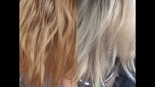 How To Tone Brassy Blonde Hair  DEMO with Wella T18  T11 [upl. by Ambrogino929]