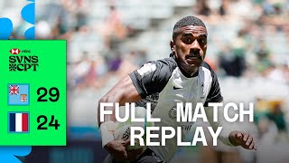 Fiji steal goldenpoint EPIC  Fiji v France  Full Match Replay  Cape Town HSBC SVNS [upl. by Farrica173]