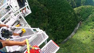 【日本一高いバンジージャンプ】岐阜バンジー 215m GoPro映像 Bungy Japan [upl. by Bez]