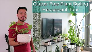 Houseplant Styling and Indoor Plant Collection Tour  Clutter Free Small Space [upl. by Relyhcs]