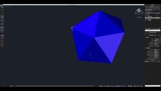 AutoCAD 2015 Icosahedron Tutorial [upl. by Dlarrej]