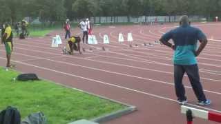 Usain Bolt acceleration and starts  competition warm up [upl. by Leasa820]