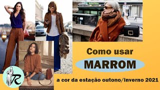 Cores que combinam com marrom [upl. by Hersh]