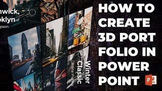 How To Create 🔥 3D Portfolio Animation 🔥 in PowerPoint [upl. by Flight]