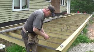 DIY Deck Part 9  Fastening Deck Boards [upl. by Grenville499]