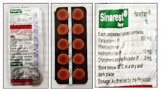 Sinarest Tablet  Chlorpheniramine Maleate 2mg  Paracetamol 500mg  Phenylephrine 10mg [upl. by Reivaz]