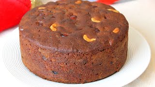 Super Moist Rich Christmas Fruit Cake Recipe  The Best amp Easiest Traditional Christmas Cake Ever [upl. by Borlase863]