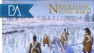 EPIC FROZEN RIVER CROSSING  Napoleonic Total War 3 Mod Gameplay [upl. by Bikales]