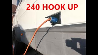 8 Installing the 240 hook up and consumer unit in the camper van [upl. by Eyks]