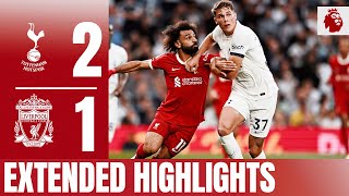 EXTENDED HIGHLIGHTS Nineman LFC defeated by lastminute own goal  Tottenham 21 Liverpool [upl. by Ahseina]