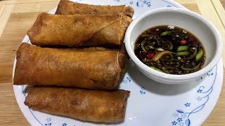 How to Cook Lumpiang Togue with Dipping Sauce  Veggie Springroll  Lutong Pinoy  Ljames Kitchen [upl. by Eimile591]