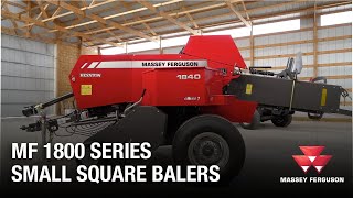 Field Settings and Adjustments on MF 1800 Series Small Square Balers [upl. by Adnohral]