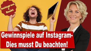 Gewinnspiele auf Social Media Instagram Facebook Das müsst Ihr beachten [upl. by Imat391]