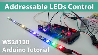 How To Control WS2812B Individually Addressable LEDs using Arduino [upl. by Angie]