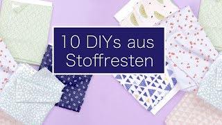 10 Last Minute Geschenke aus Stoffresten  Nastjas Nähtipps WirMachenWeihnachten [upl. by Ahsiadal161]