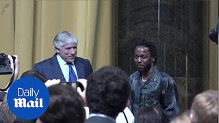 Stay humble Kendrick Lamar accepts the Pulitzer Prize [upl. by Neeroc419]