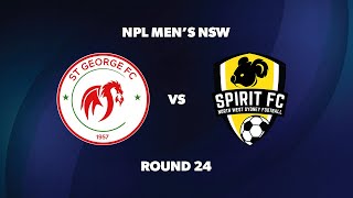 NPL Men’s NSW Round 24 St George FC v NWS Spirit FC [upl. by Artemahs]