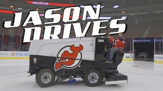 What Its Like To Drive A Zamboni  Jason Drives [upl. by Ecinrev]