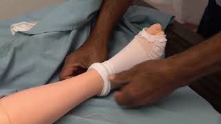 Ohio STNA Skill 5 Applying Antiembolic Stocking To One Leg [upl. by Dorelia]