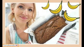 CHLEBEK BANANOWY  szybkie i proste ciasto bananowe  BANANA BREAD [upl. by Rosena]