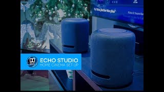 TWO Amazon Echo Studios Home Cinema Dolby Atmos Set Up amp Demo [upl. by Ojillib]