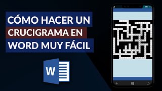 Cómo CREAR o HACER un CRUCIGRAMA en Word en Pocos Minutos [upl. by Ahsieket285]