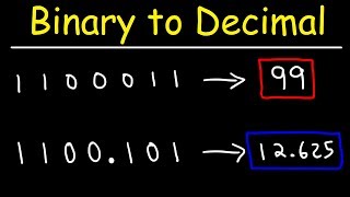 How To Convert Binary To Decimal  Computer Science [upl. by Roldan]