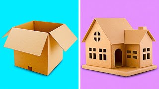 25 INCREDIBLE CARDBOARD CRAFTS TO MAKE AT HOME  Recycling Projects by 5Minute Decor [upl. by Behlau]