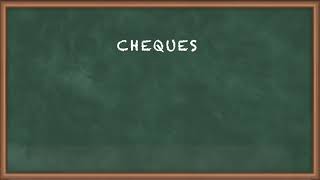 Cheques  Negotiable Instruments  Business Law [upl. by Manley782]