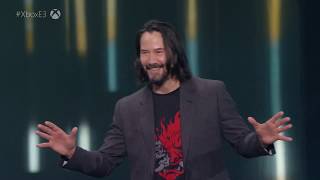 Keanu Reeves Talks About Whats Cool in Cyberpunk 2077  E3 2019 [upl. by Droffilc]