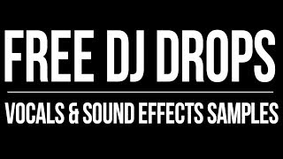 FREE DJ DROPS SAMPLES  DJ Drops 247  Brandon Futch  Sound Effects  Voice Over [upl. by Anemix]