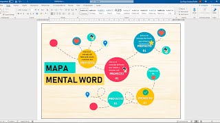 Como crear un mapa mental en WORD [upl. by Ehtnax23]