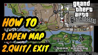 How to open map in gta san andreas 2021 [upl. by Adnicaj]