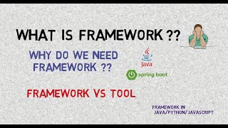 Framework  What Is Framework in Java   Framework vs Tools [upl. by Yllet652]