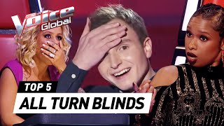 The Voice  Best ALL TURN Blind Auditions worldwide PART 3 [upl. by Aufmann]