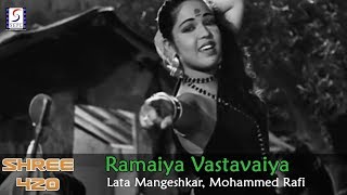 Ramaiya Vastavaiya  Lata Mangeshkar Mohammed Rafi  Shree 420  Raj Kapoor Nargis [upl. by Ramirol]