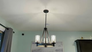 How to Install Kichler 3Light Chandelier [upl. by Htieh648]