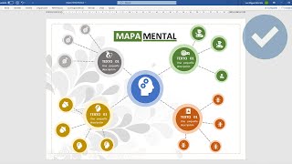 COMO CREAR UN MAPA MENTAL EN WORD [upl. by Naesar]