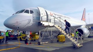 TRIP REPORT  Brussels Airlines CityJet Sukhoi Superjet 100  Stockholm Bromma  Brussels [upl. by Jamaal]