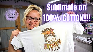 How To Sublimate On 100 COTTON Using The Epson ET 2720 [upl. by Micah]