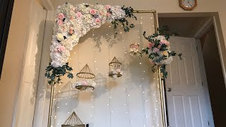 DIY Floral Swag DIY Floral Arch [upl. by Ahselet]