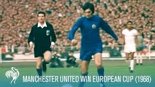 Manchester United Win European Cup vs SL Benfica 1968  British Pathé [upl. by Sherborn]