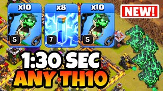 EPIC STRATEGY  Th10 LAVALOON Attack Strategy  Th10 Attack Strategy  Th10 New Troop🔥 [upl. by Relda21]