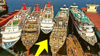 Ships being beached for scrap compilation  Carnival Fantasy Carnival Imagination  2 [upl. by Nisa]