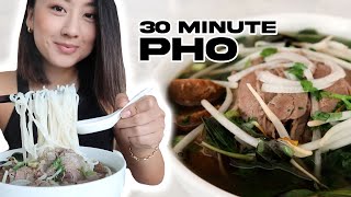 How to Make Quick Beef Pho in 30 Minutes [upl. by Yesdnil]